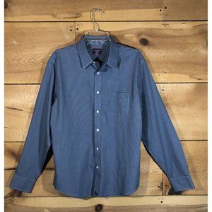 UNTUCKIT Wrinkle Free Button Up Shirt Mens Size Large Long Sleeve Checkered